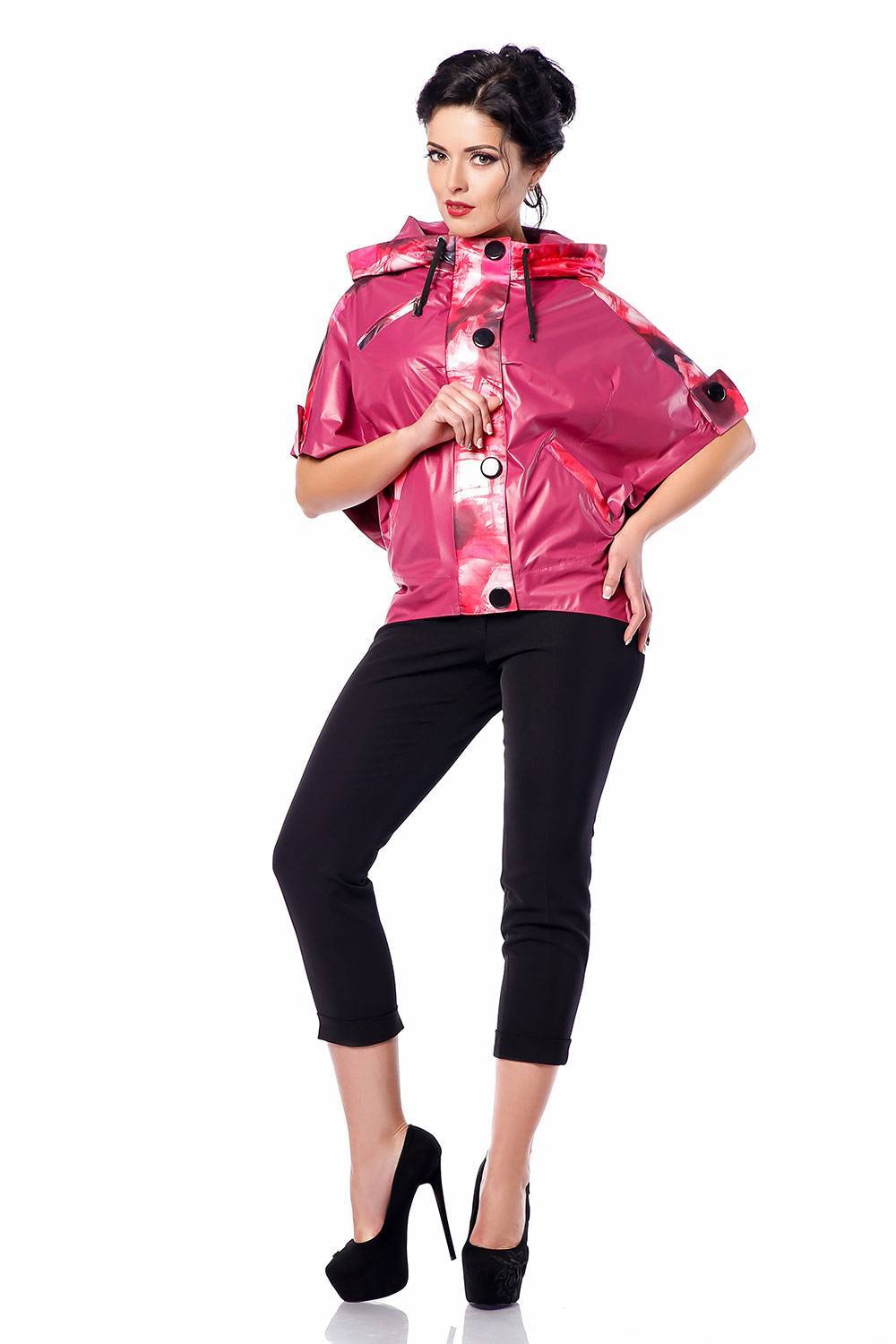 Куртка В-881 Aрт.102008 х/б+Print Тон 599 Ярко-розовый