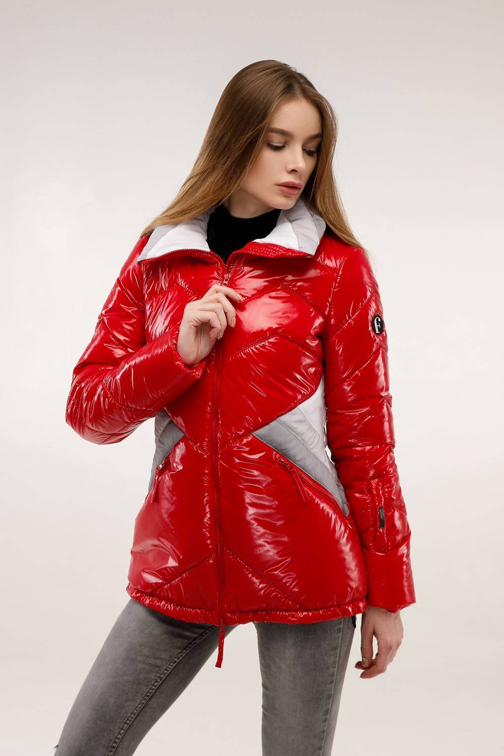 Куртка В-1300 Лак Тон 7 Красный