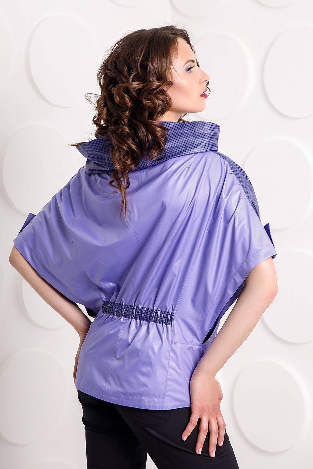 Куртка В-881 Aрт.102008 х/б+Print Тон 538 Умеренно-пурпурный