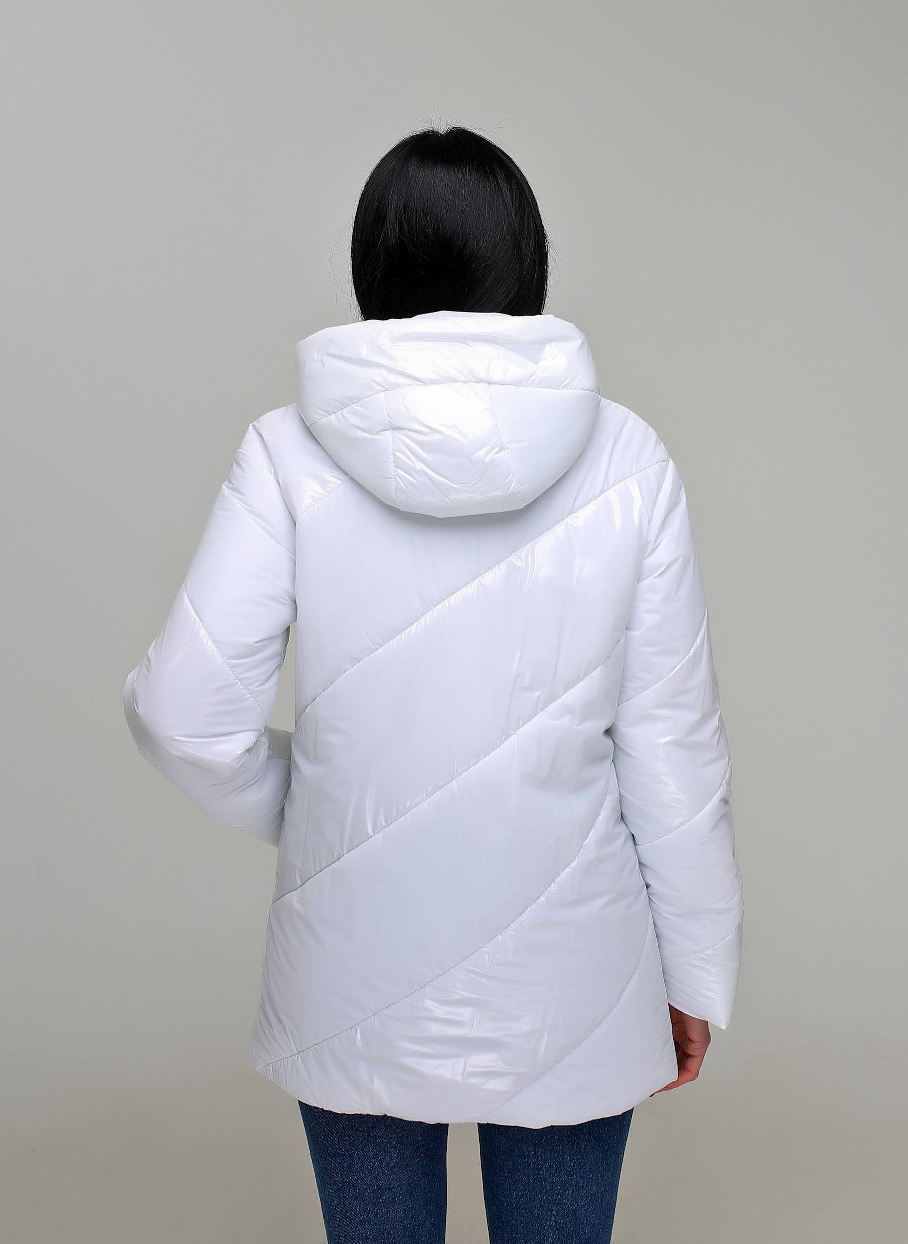 Куртка В-1301 Лак Тон 110 Белый дымчатый