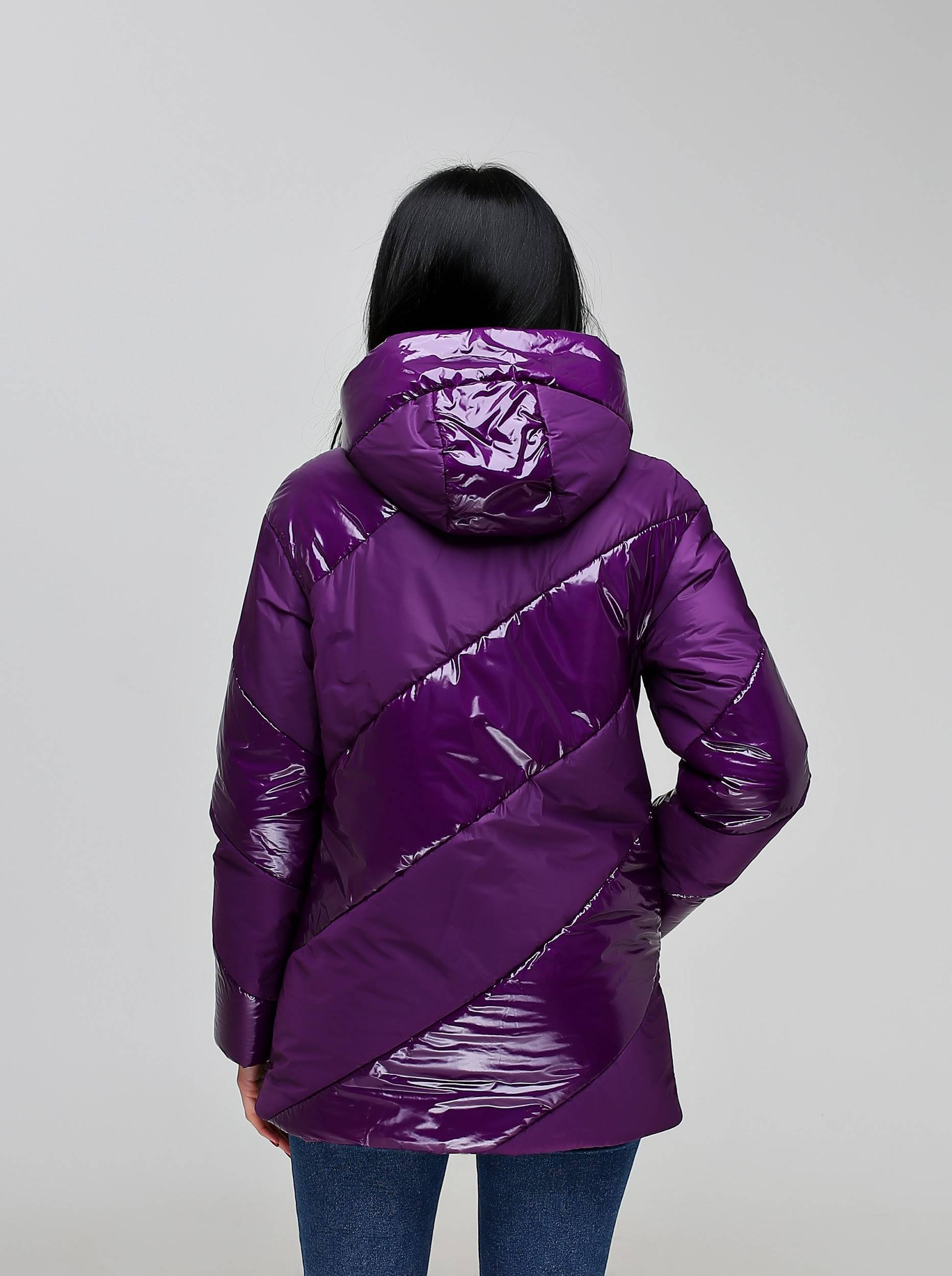 Куртка В-1301 Лак Тон 14 Фиолетовый