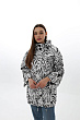 Куртка В-1292 Print Тон 101 Чорний