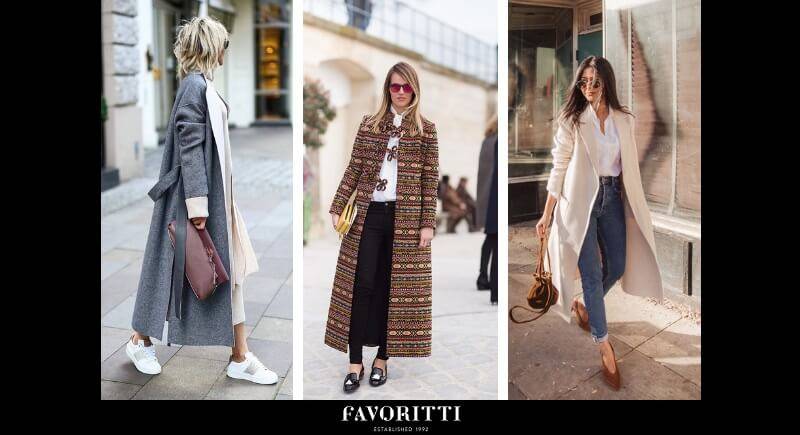 С чем носить пальто? Модные луки от Favoritti