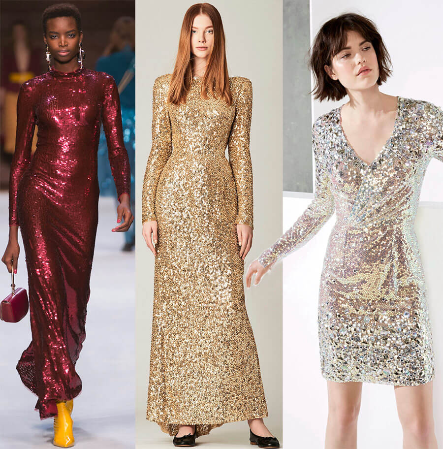 Платья с пайетками - Самые модные платья 2020 году