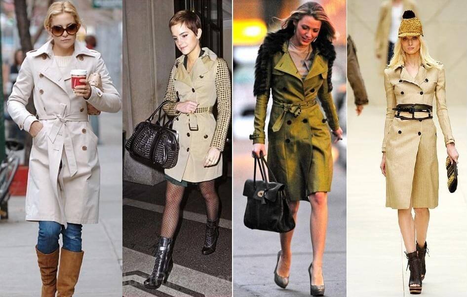 Какие бывают женские демисезонные пальто - Тренчкот - Модные рекомендации