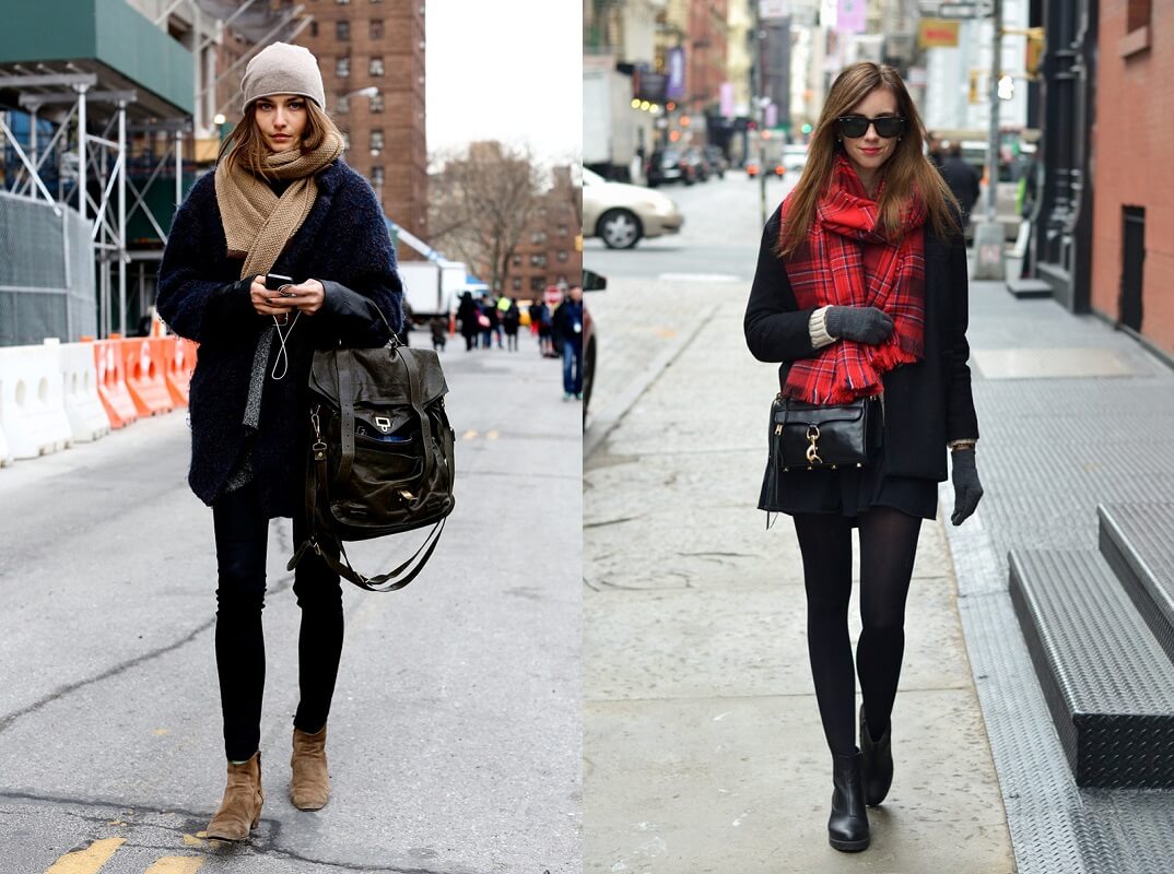 Какой шарф носить под черное женское пальто - Блог, Favoritti