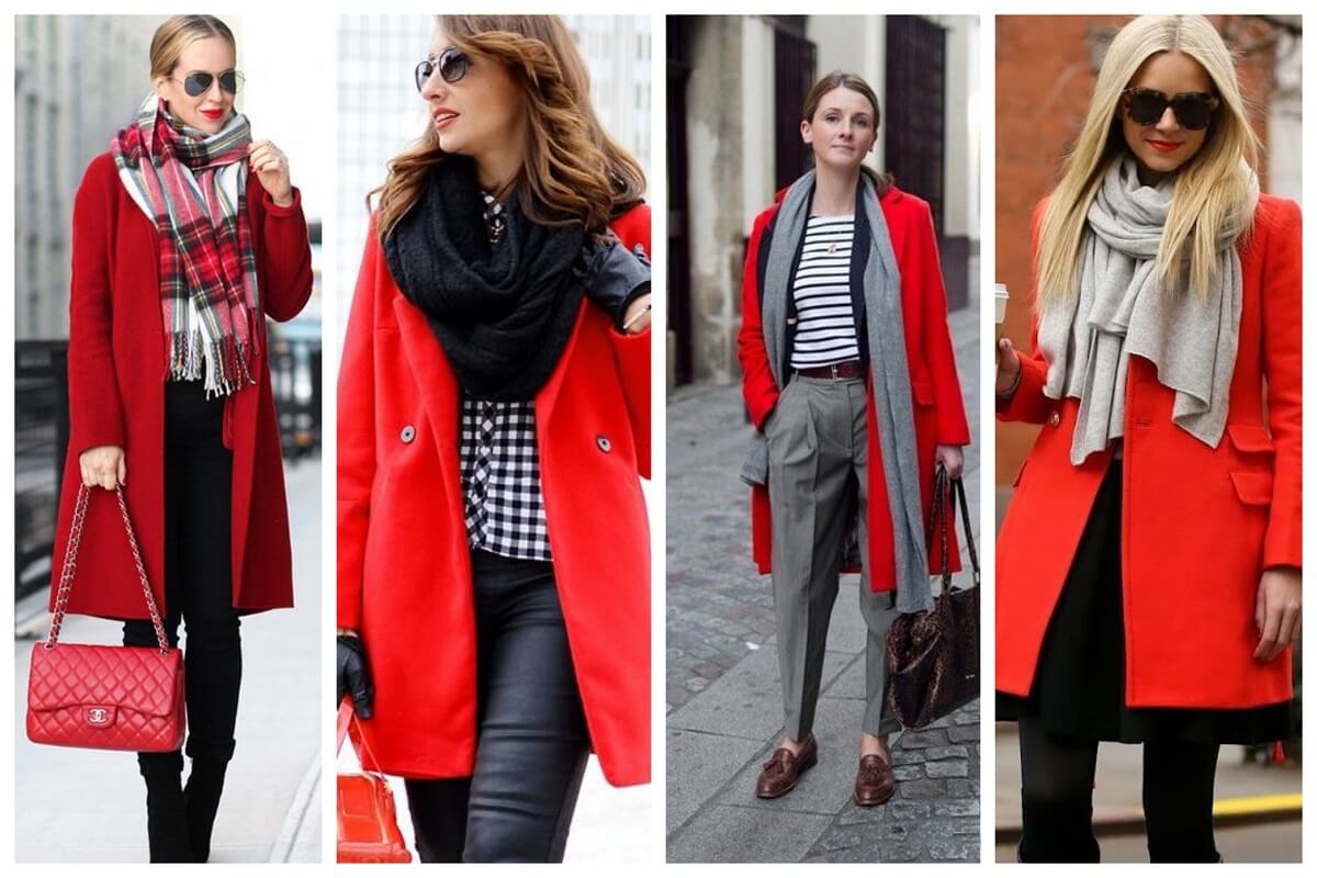 Какой шарф носить под красное женское пальто - Блог, Фаворитти