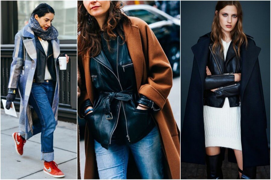 Удивительные факты о женском пальто - Пальто на куртку-косуху